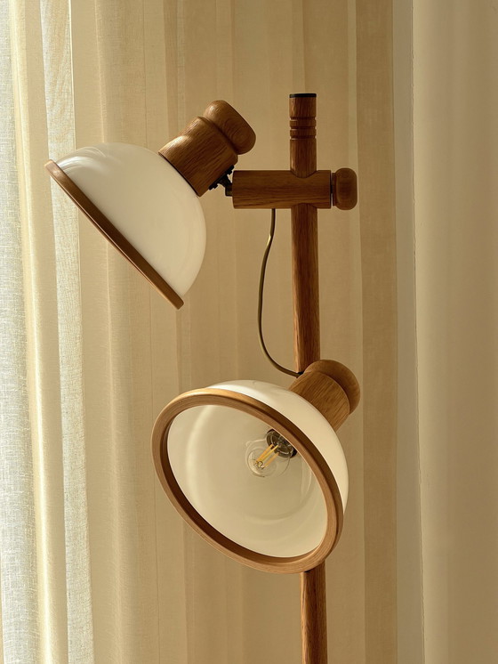 Image 1 of Vintage Steinhauer grenen vloerlamp