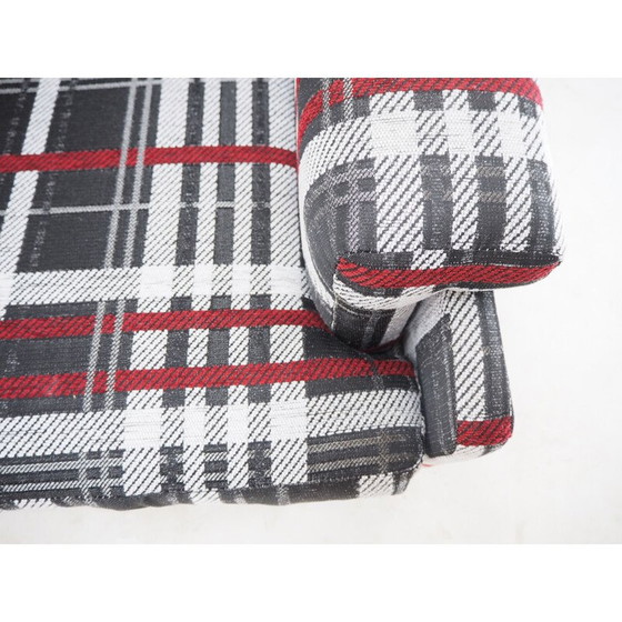 Image 1 of Vintage geruite fauteuil, Tsjecho-Slowakije 1960
