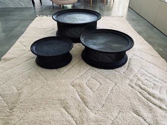 Image 1 of 3x Vintage salon/bijzettafeltjes