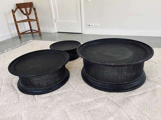 Image 1 of 3x Vintage salon/bijzettafeltjes