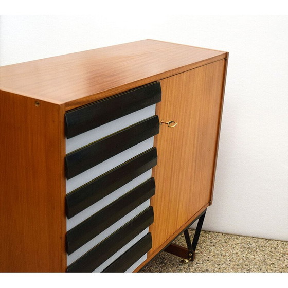 Image 1 of Italiaans vintage highboard met laden, jaren 1960