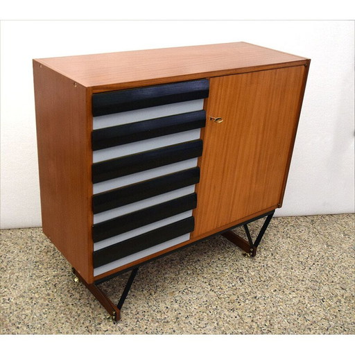 Italiaans vintage highboard met laden, jaren 1960