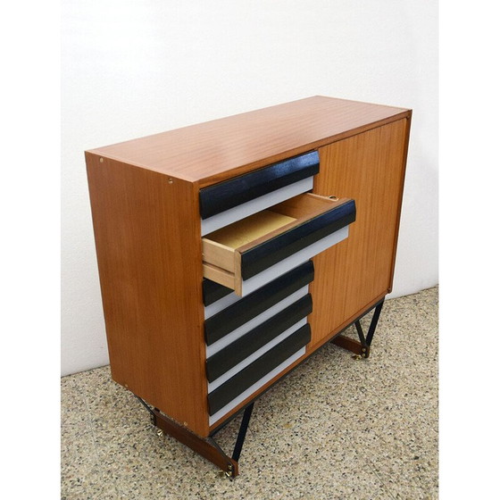 Image 1 of Italiaans vintage highboard met laden, jaren 1960