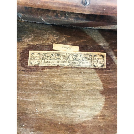 Image 1 of Set van 5 vintage J.J Khon eikenhouten stoelen