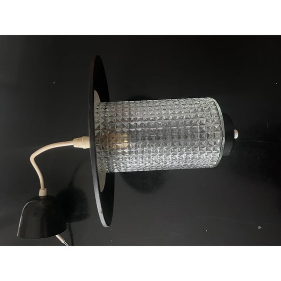 Image 1 of Vintage glazen hanglamp, 1950