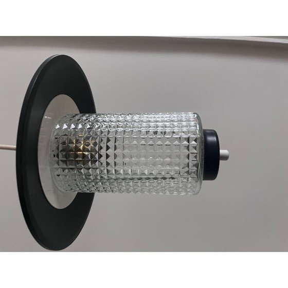 Image 1 of Vintage glazen hanglamp, 1950