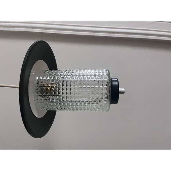 Image 1 of Vintage glazen hanglamp, 1950