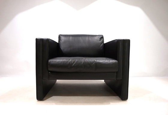 Image 1 of Knoll Studio Line leren fauteuil van Jürgen Lange, 1970