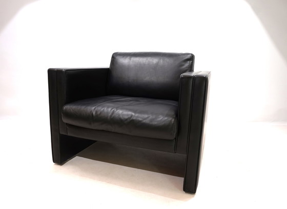 Image 1 of Knoll Studio Line leren fauteuil van Jürgen Lange, 1970