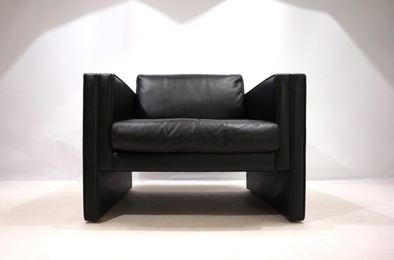 Image 1 of Knoll Studio Line leren fauteuil van Jürgen Lange, 1970