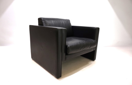 Image 1 of Knoll Studio Line leren fauteuil van Jürgen Lange, 1970