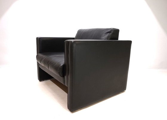 Image 1 of Knoll Studio Line leren fauteuil van Jürgen Lange, 1970