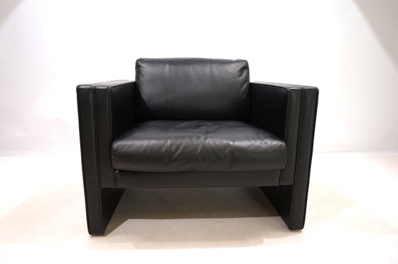 Image 1 of Knoll Studio Line leren fauteuil van Jürgen Lange, 1970