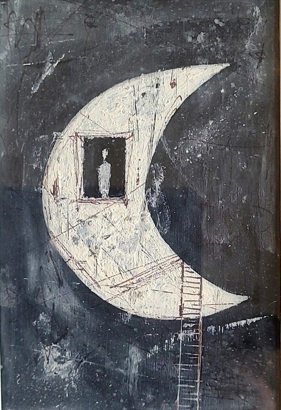 Image 1 of Piotr Piskorz 2X schilderij "Deadline" en "Nightwatch"