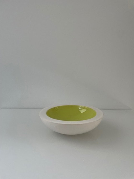 Image 1 of Schaal Lime/Wit Rond Design By Veip Benelux