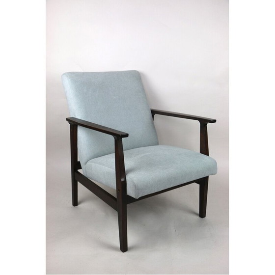 Image 1 of Vintage lichtblauwe fauteuil 1970