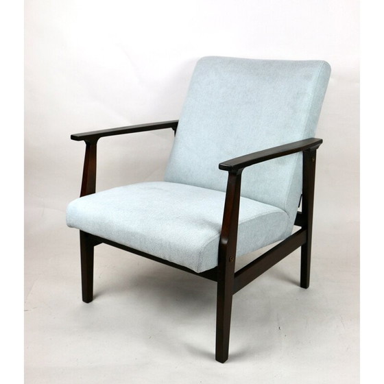 Image 1 of Vintage lichtblauwe fauteuil 1970