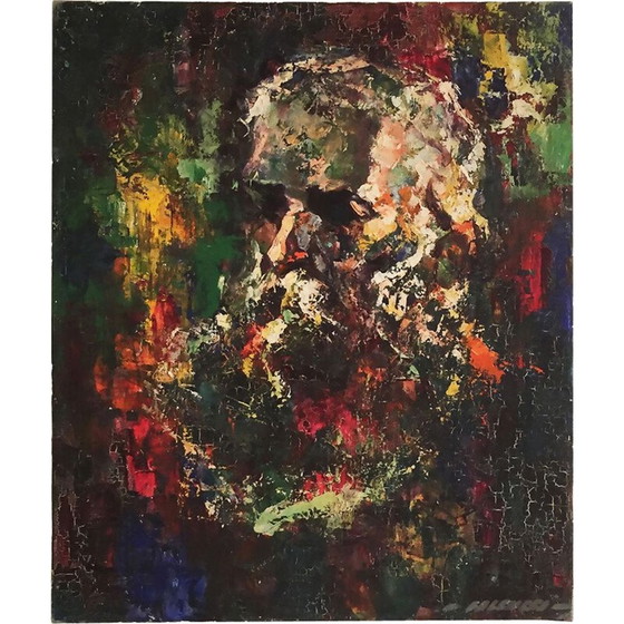 Image 1 of Vintage portretschilderij door Robert Falcucci