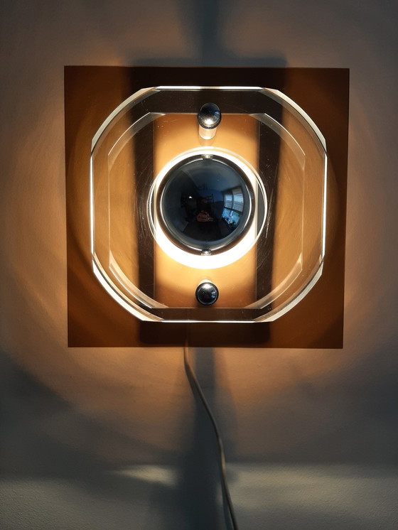 Image 1 of Jaren 70 Wandlamp Herda, Plexiglas, Vintage Lampje 