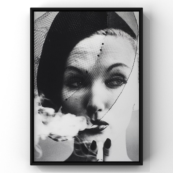 Image 1 of 1X William Klein - Smoke And Veil (Vogue), Parijs, 1958