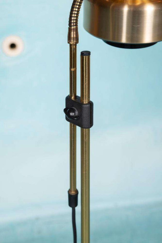 Image 1 of Space age vloerlamp jaren 60/70, Swedish metal floor lamp