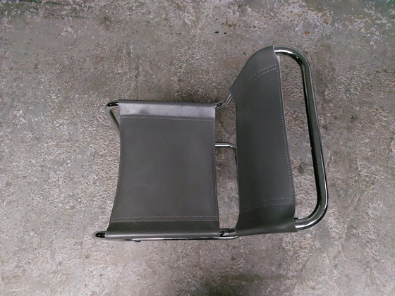 Image 1 of 4x vintage buisframe sledestoelen