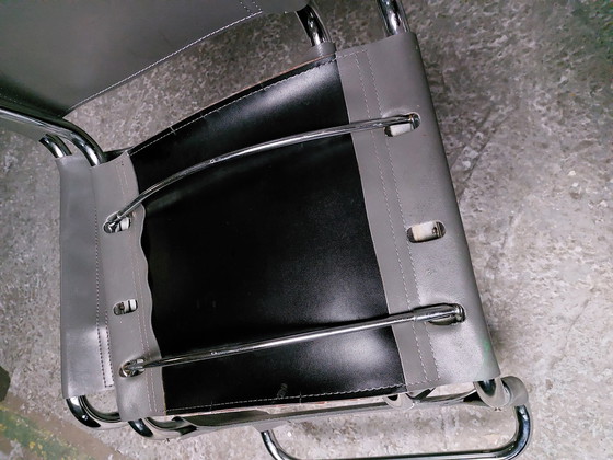 Image 1 of 4x vintage buisframe sledestoelen