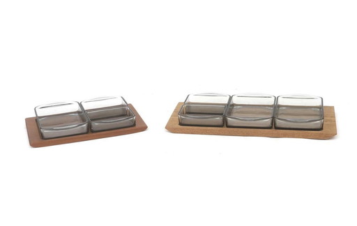 Twee Vintage Holmegaard Snacktrays, Denmark