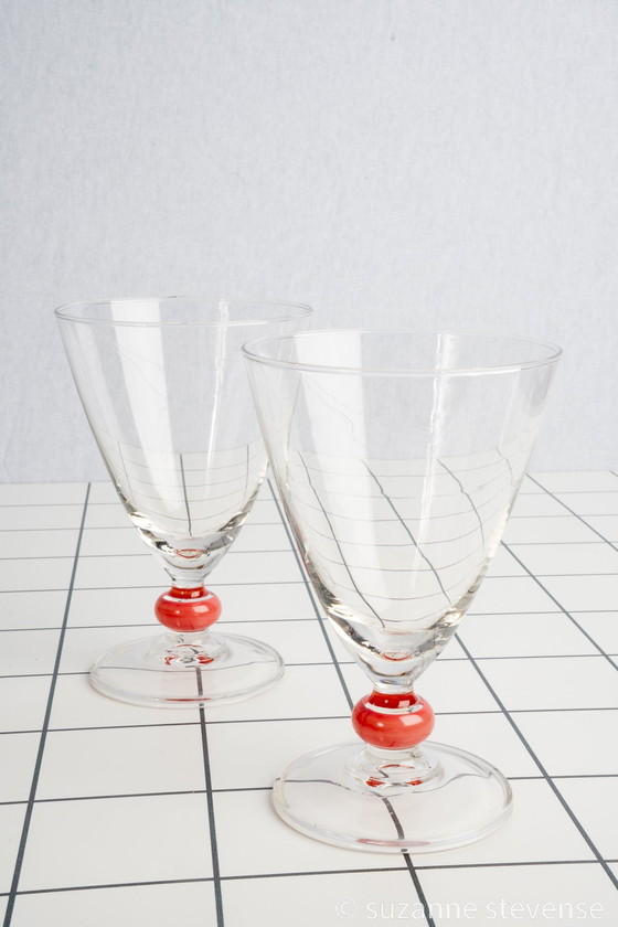 Image 1 of 2 Vintage Tulp Kissed Glaasjes 