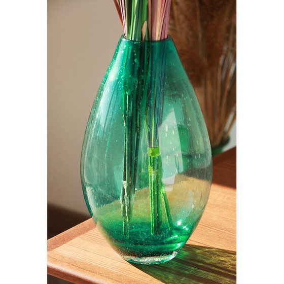 Image 1 of Vintage turquoise vaas