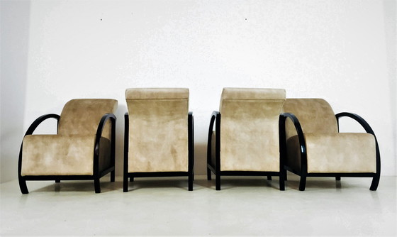 Image 1 of 4 Vintage fauteuils uit Frankrijk.