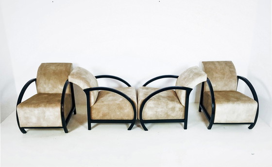 Image 1 of 4 Vintage fauteuils uit Frankrijk.