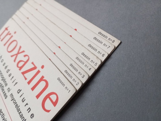 Image 1 of Jean Gourmelin - 8 X originele absurdistische/surrealistische etsen/inkt tekeningen 1960S