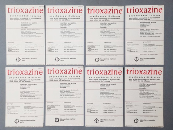 Image 1 of Jean Gourmelin - 8 X originele absurdistische/surrealistische etsen/inkt tekeningen 1960S