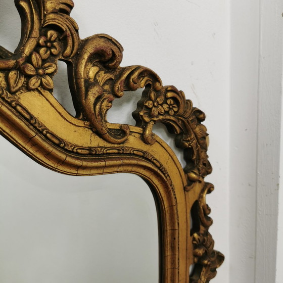 Image 1 of Grote Vintage Barok Brocante Rococo Spiegel Schouwspiegel