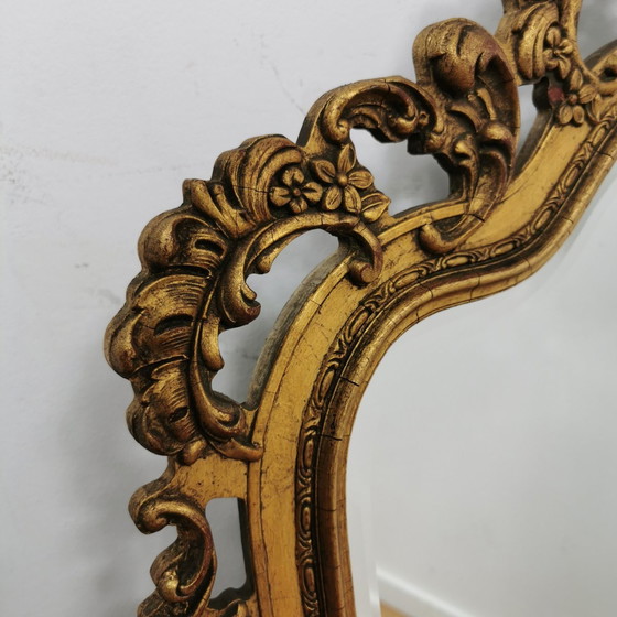 Image 1 of Grote Vintage Barok Brocante Rococo Spiegel Schouwspiegel