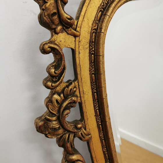 Image 1 of Grote Vintage Barok Brocante Rococo Spiegel Schouwspiegel