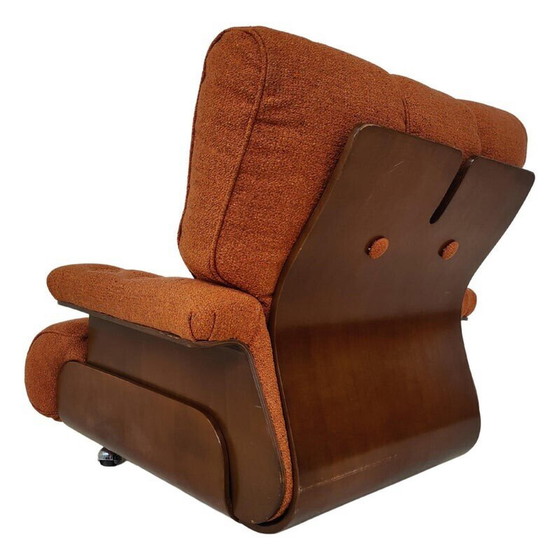 Image 1 of Paar mid-century oranje fauteuils, Italië 1960