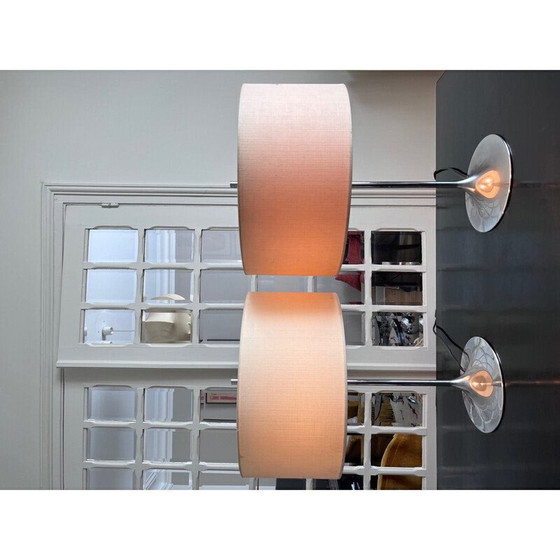 Image 1 of Paar vintage chromen lampen van Frank Bentler voor Wila, Duitsland 1970