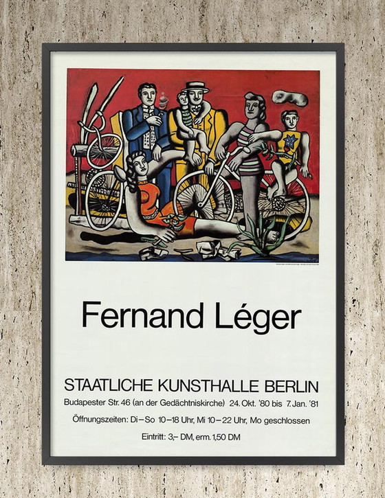 Image 1 of Tentoonstellingsaffiche: Leger, Fernand: De rest op een rode grond