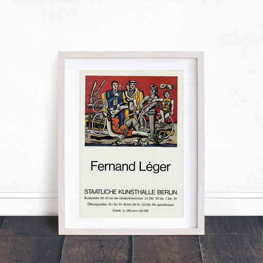 Tentoonstellingsaffiche: Leger, Fernand: De rest op een rode grond