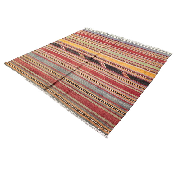 Image 1 of Vintage Turks Kelim Vloerkleed , 184 X 178 Cm