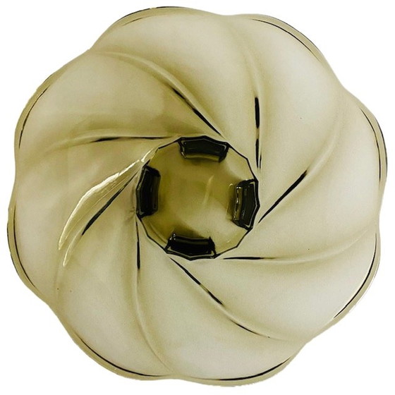 Image 1 of Art Deco schaal Primus gerookt glas Walther & Söhne 1930's