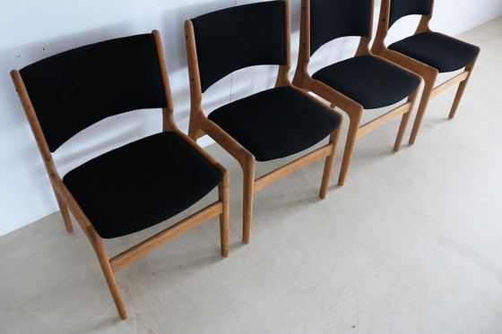 Image 1 of 4x vintage Deense eetkamerstoelen 