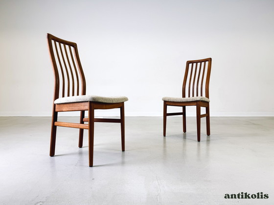 Image 1 of Set van 4 stoelen Mid Century Kai Kristiansen Schou Andersen Møbelfabrik Teakhout