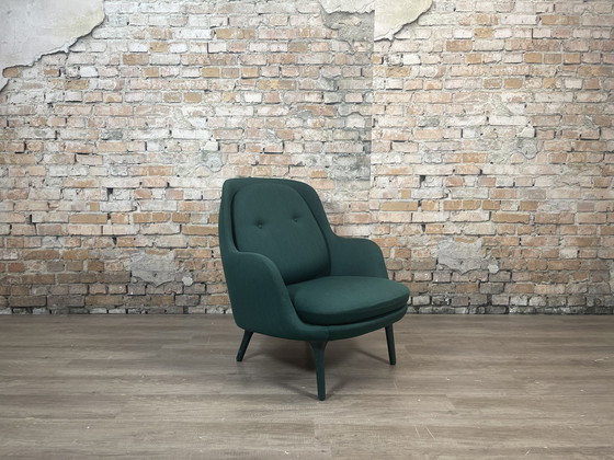 Image 1 of Fritz Hansen Fri Chair groen gemêleerd