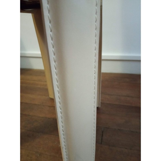 Image 1 of Paar vintage leren stoelen, Italië 1970