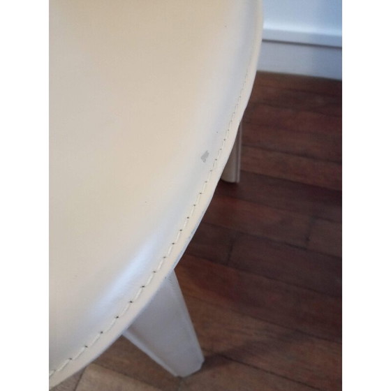 Image 1 of Paar vintage leren stoelen, Italië 1970