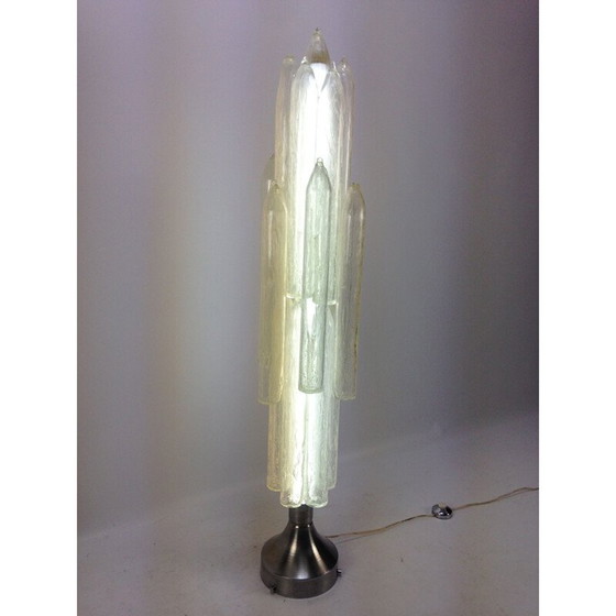 Image 1 of Italiaanse vintage Mazzega Murano glazen vloerlamp van Carlo Nason, Italië 1960-1970