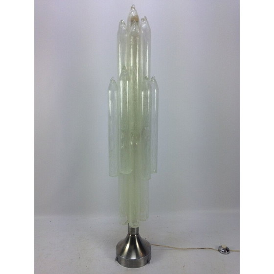 Image 1 of Italiaanse vintage Mazzega Murano glazen vloerlamp van Carlo Nason, Italië 1960-1970